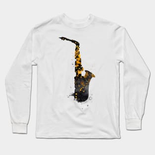 Saxophone music art #saxophone Long Sleeve T-Shirt